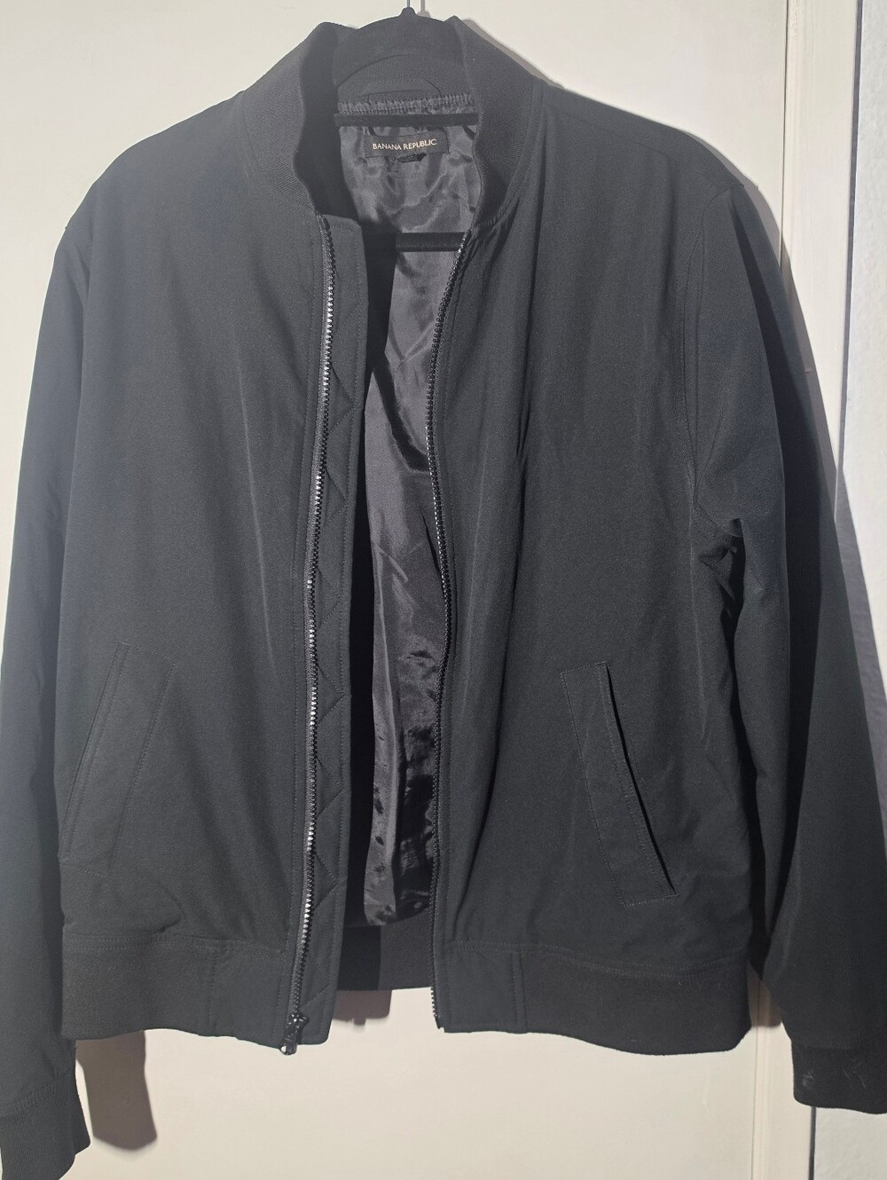 Banana Republic Black Men’s Bomber Jacket with Full Zip